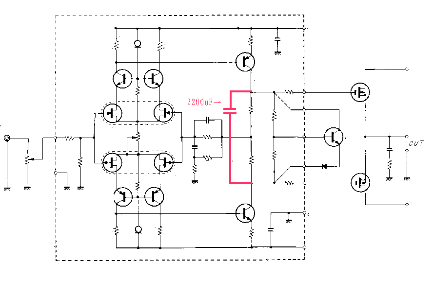 アンプ部の回路図