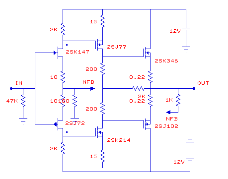 アンプの回路図